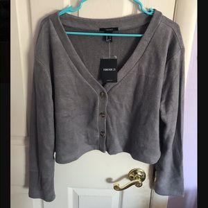 Gray lightweight sweater